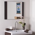 Decor Wonderland Decor Wonderland SSM83 Expresso Wood Wall Mirror SSM83